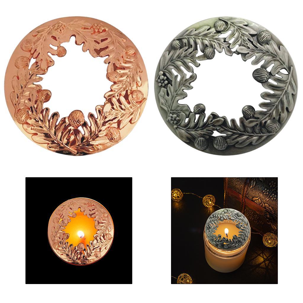 2pcs Jar Candles Topper Wedding Scented Lid Aromatherapy Shades Cover Home Tabletop Decor