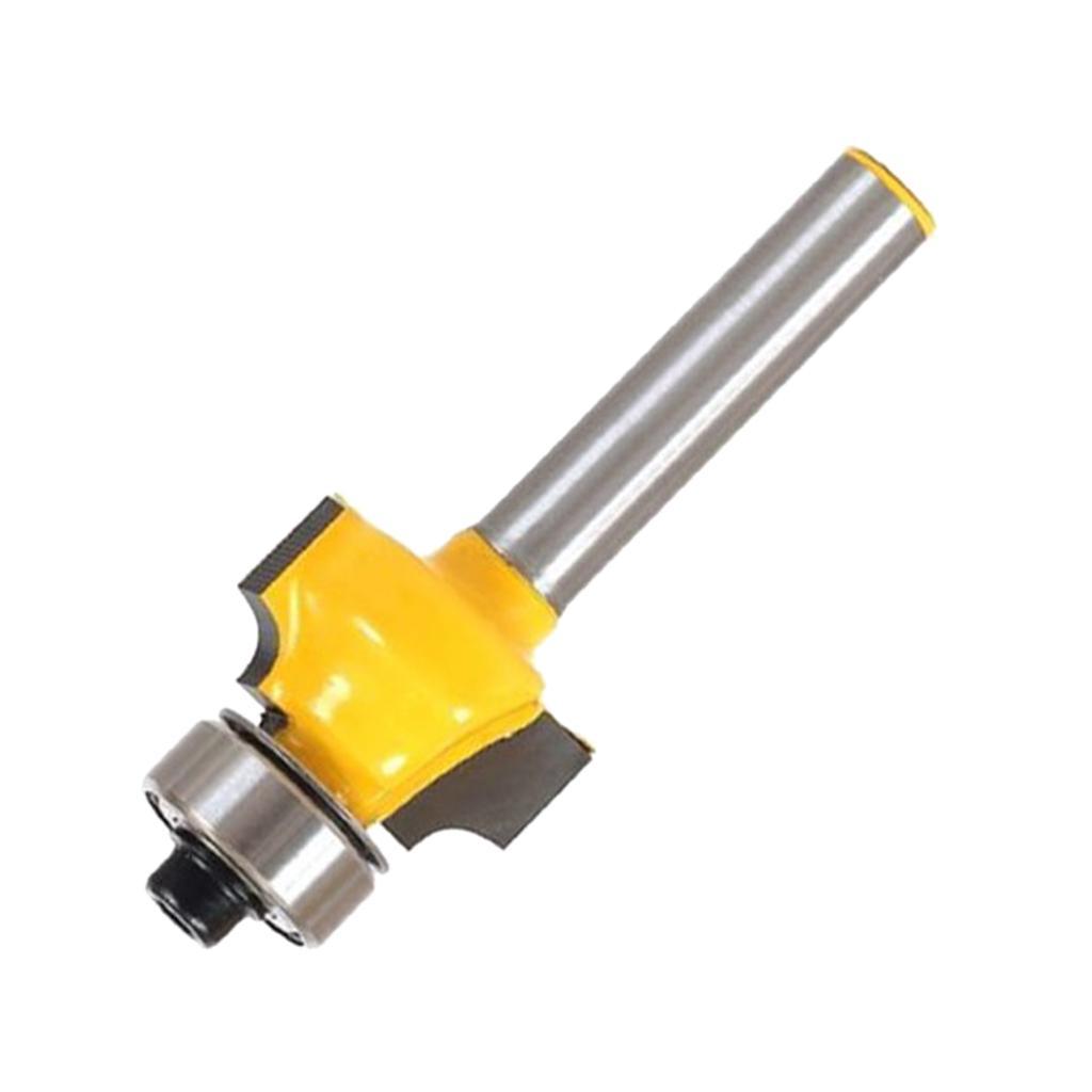 2x Round Over Edging Router Bit 1/4" Shank 1/8" Radius 52mm Long Woodworking
