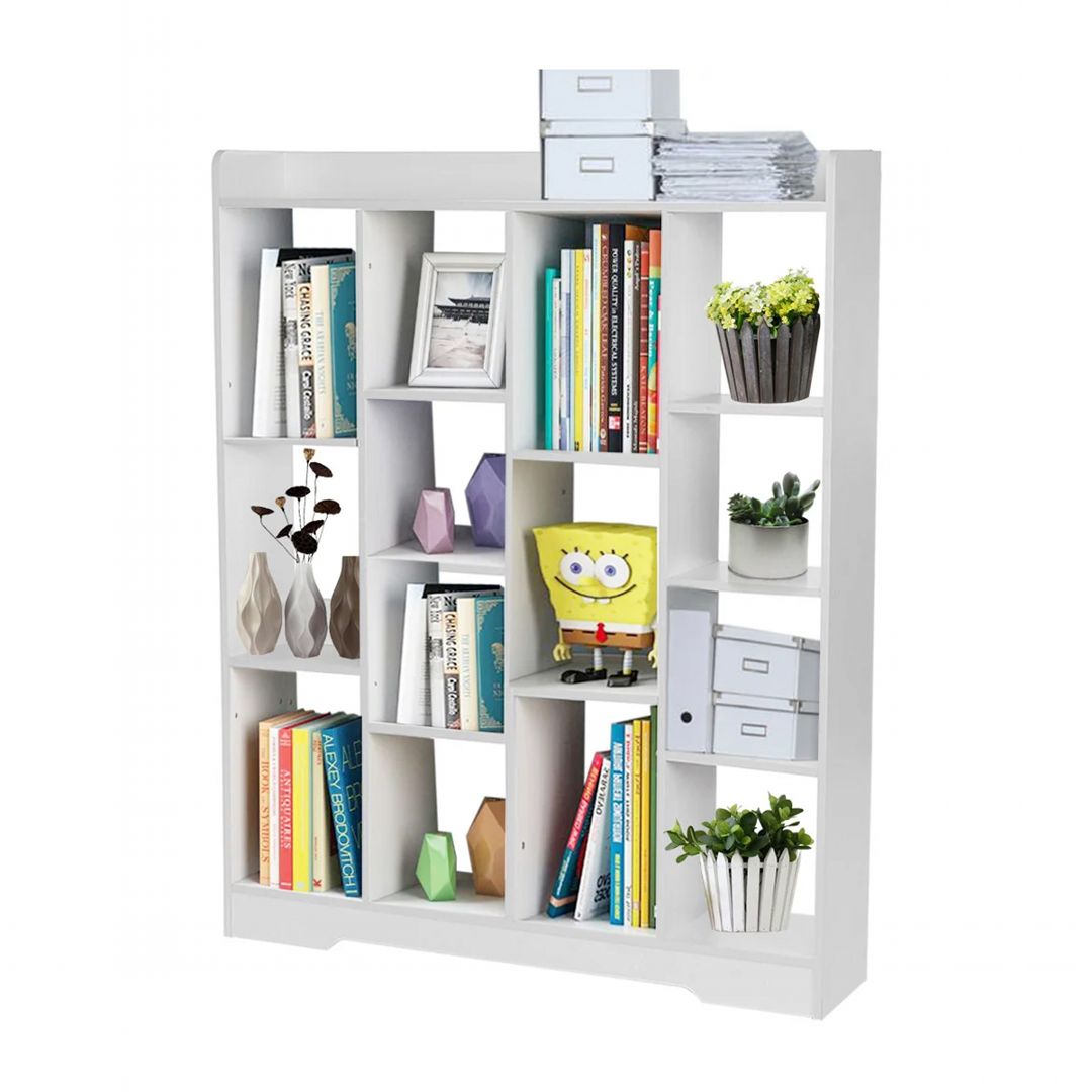 Kệ sách, kệ trang trí gỗ hiện đại SMLIFE Barramundi | Gỗ MDF dày 17mm chống ẩm | D90xR22xC120cm