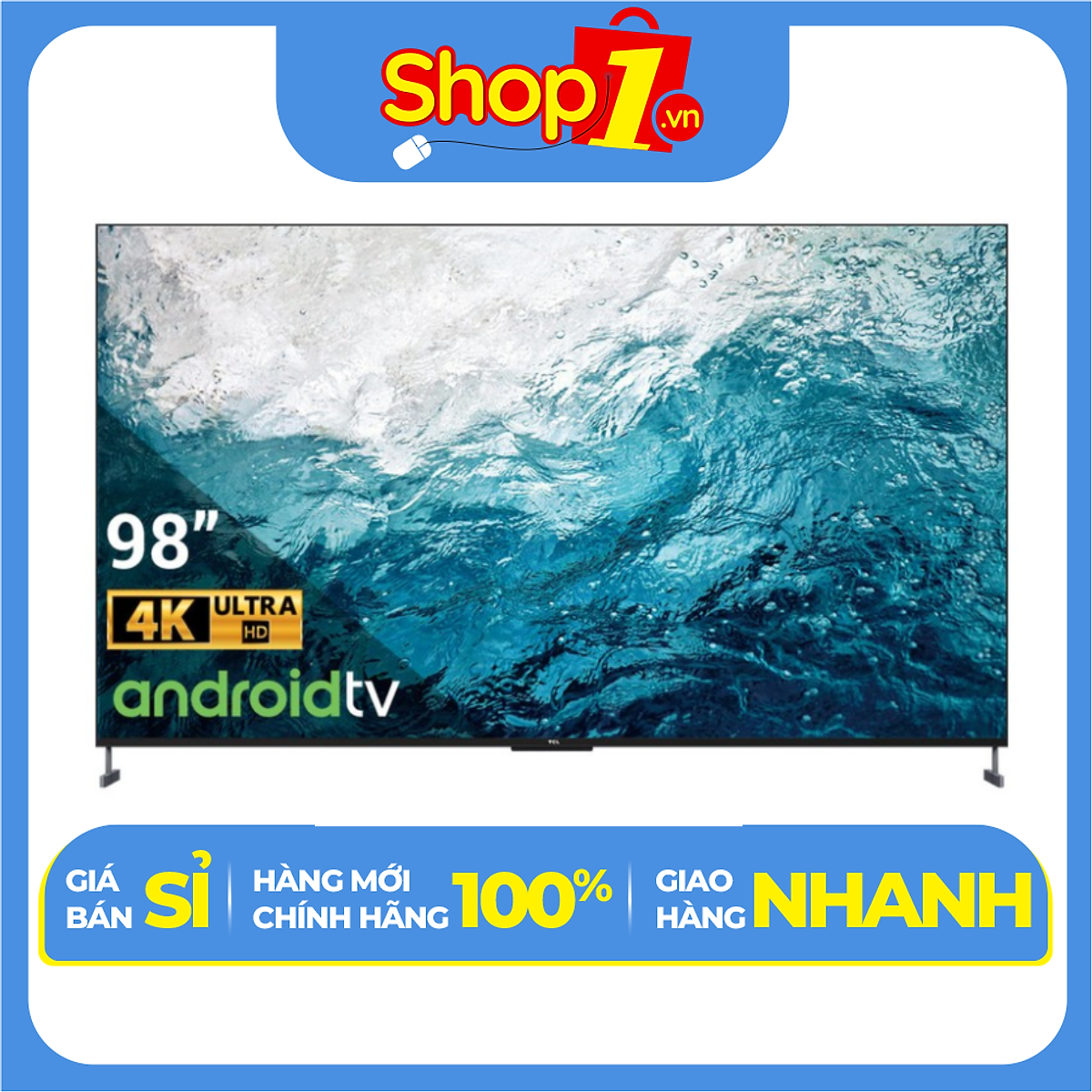 Android Tivi QLED TCL 4K 98 inch 98C735 - Hàng Chính Hãng - Chỉ Giao Hà Nội