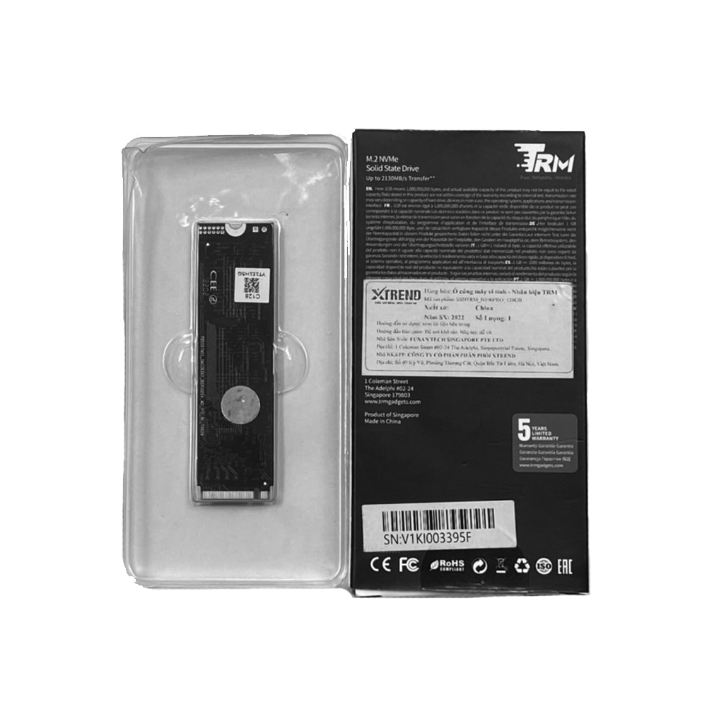 Ssd nvme M.2 2280 PCIe TRM N100 Pro bảo hành 5 năm - Hàng chính hãng