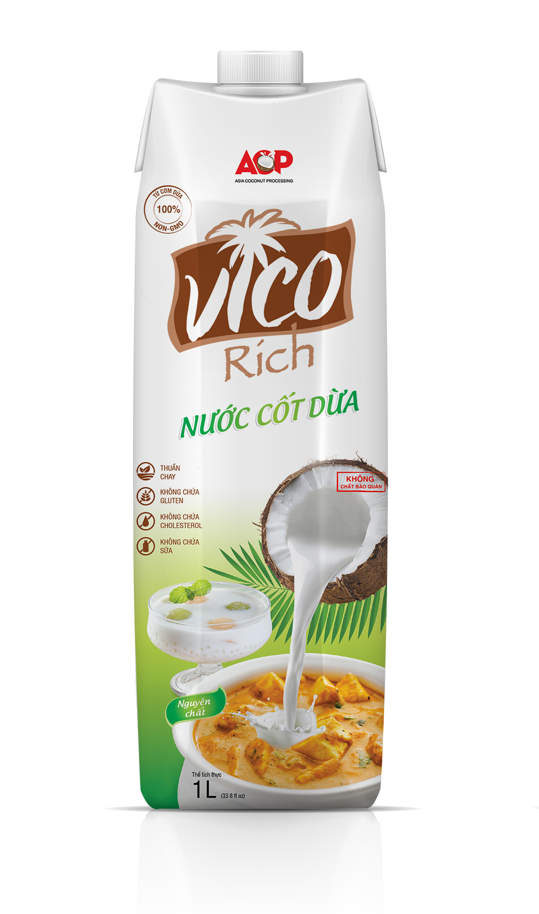 THÙNG 12 HỘP NƯỚC CỐT DỪA UHT VICO RICH 1L