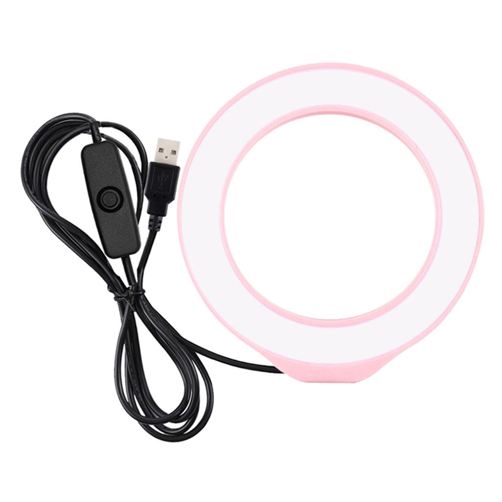 LED Ring Light, 12cm USB Powered LED Selfie Makeup Fill Light, Great for Live Streaming Photoghaphy