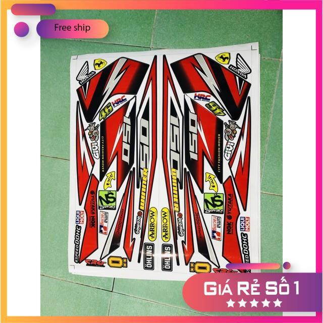 Tem rời dành cho xe winner đỏ đen