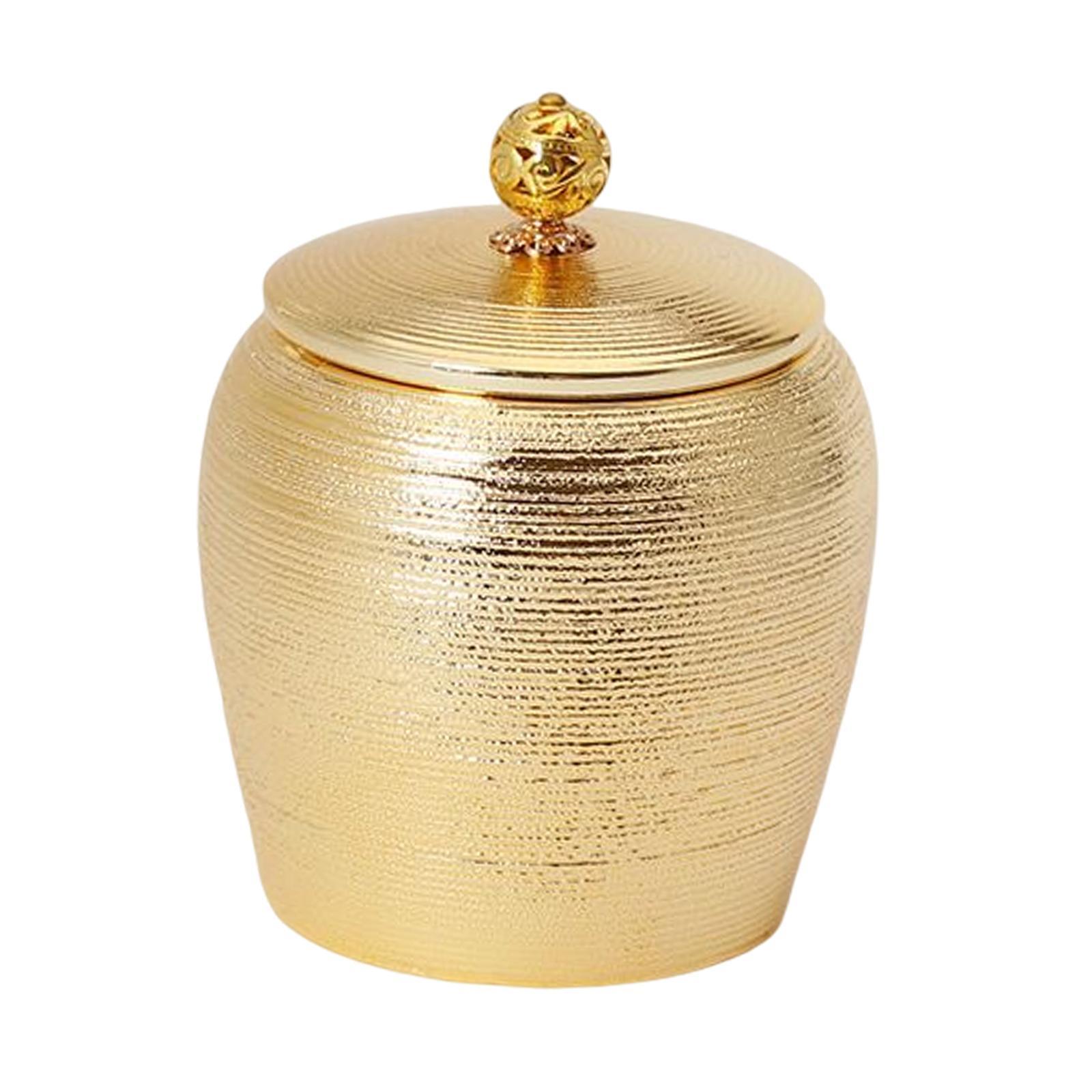 2pcs Sealed Storage Canister Dustproof Porcelain for Office Cabinet