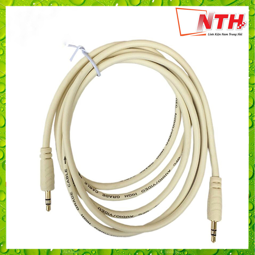 Cáp Nối Dài Dây Loa 2 Đầu 3.5 mm, 1 Đầu Ra 1 Đầu 3.5 mm Dài 1.5M 1.8M 3M 5M 10M - Dây Trắng - NTH