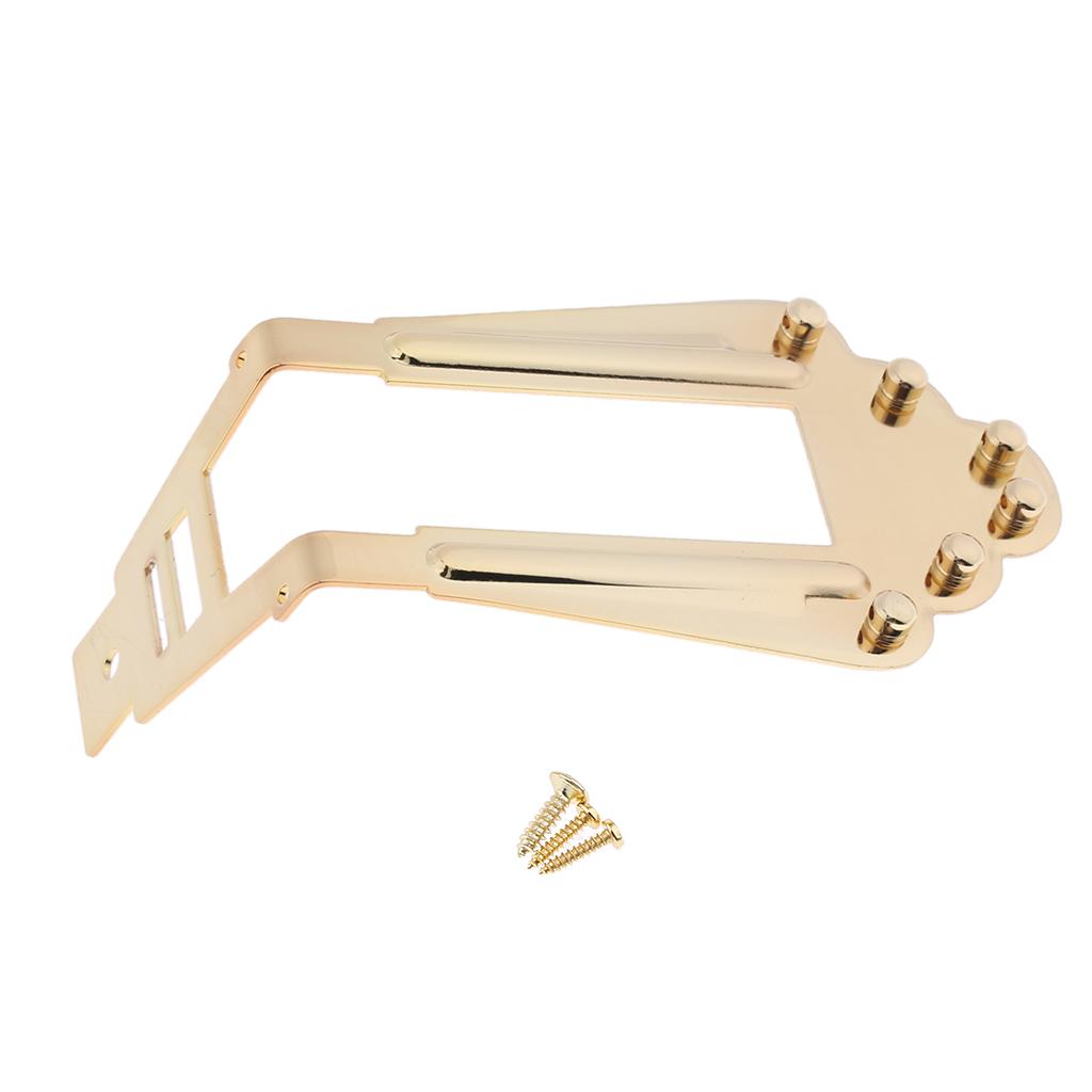 Vàng 6 Dây Đàn Guitar Đuôi Cầu cho Nhạc Jazz Archtop Đàn Guitar Nhạc Phần