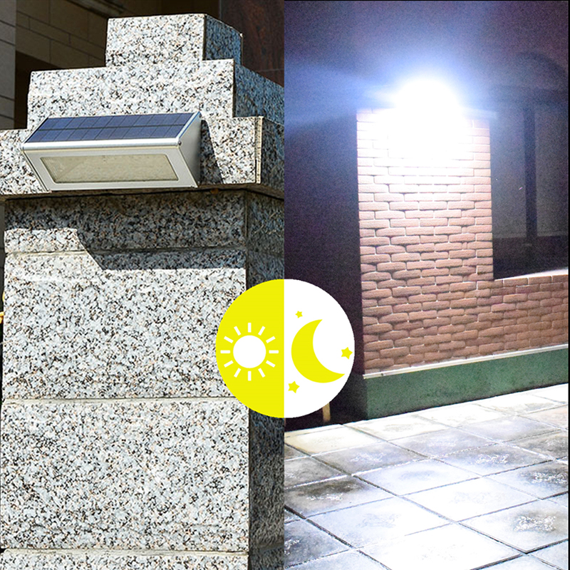 Đèn năng lượng mặt trời Solar light 4 chế độ sáng cảm ứng chuyển động, vỏ nhôm pin phosphate sắt 4500mAh, ánh sáng trắng