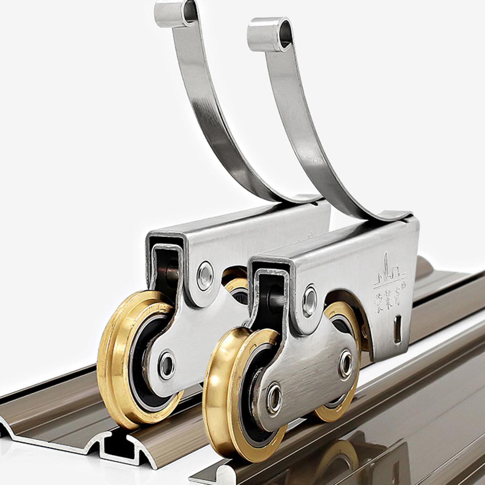 Sliding Door Window Pulley Double Wheel Smooth Double Wheel Pulley for Closet Cabinet