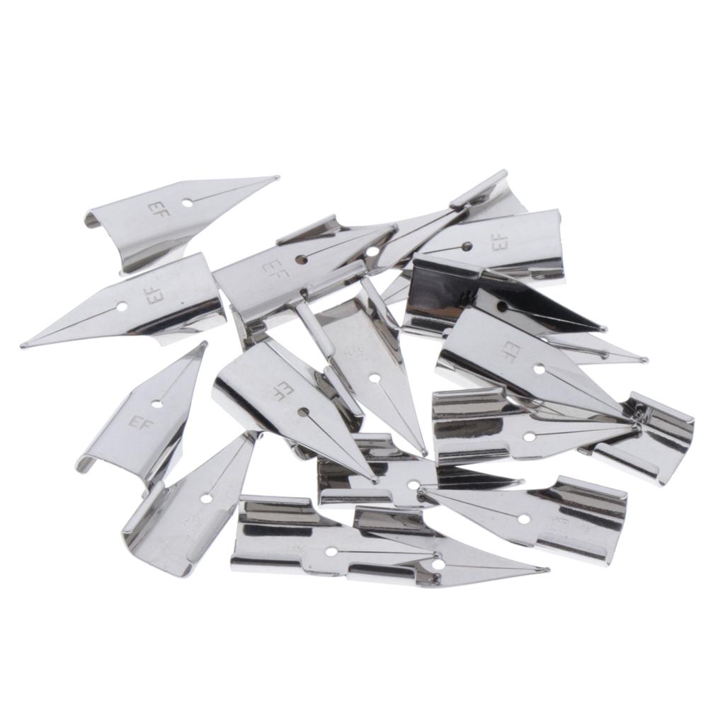 20 Miếng Thép Không Gỉ 0.38mm Bút Đầu Thay Thế Ngòi Nghệ Sĩ Bút Ngòi