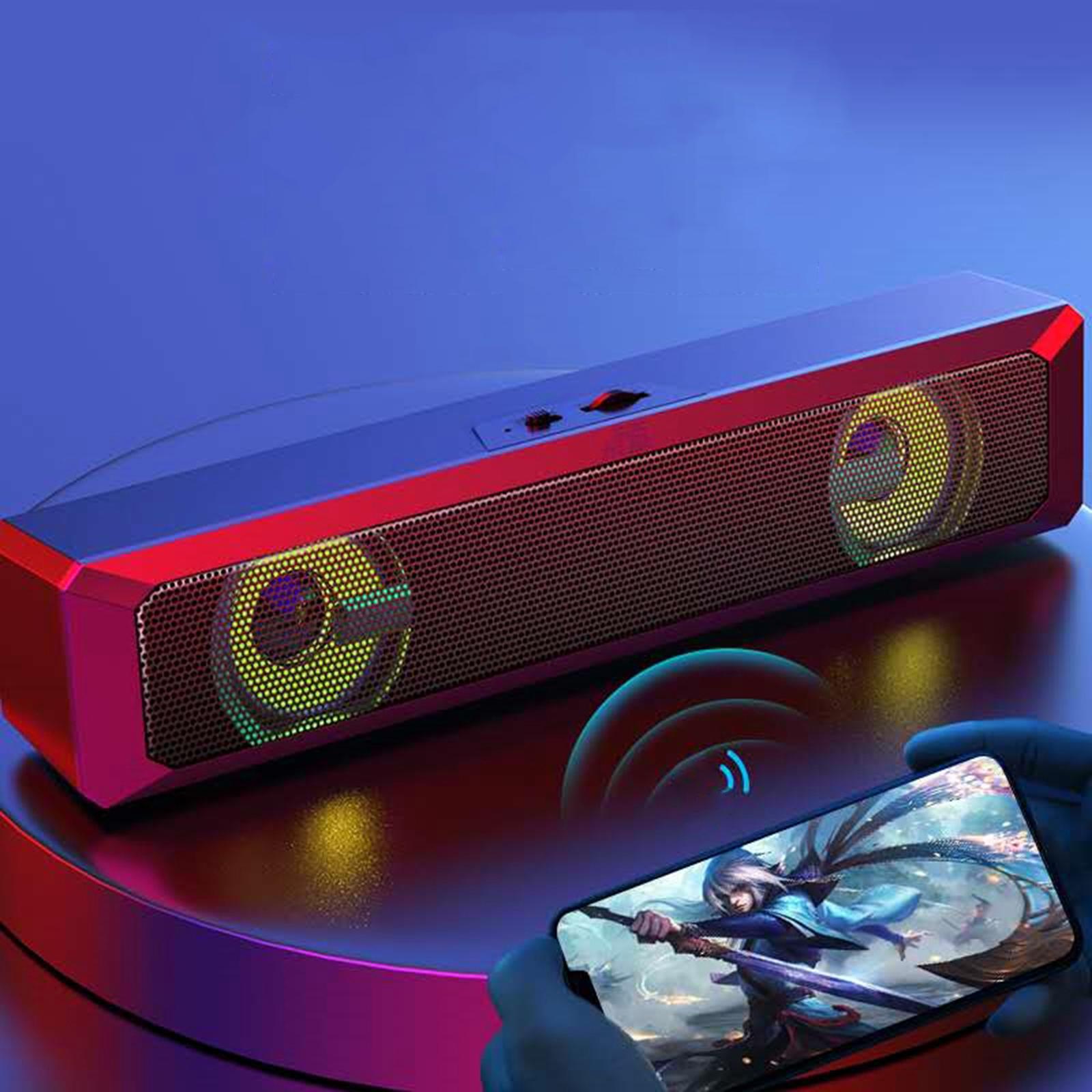 Portable Bluetooth Speakers with 360°Surround Sound, Handsfree Speakers for Home, Outdoor, Travel, Black