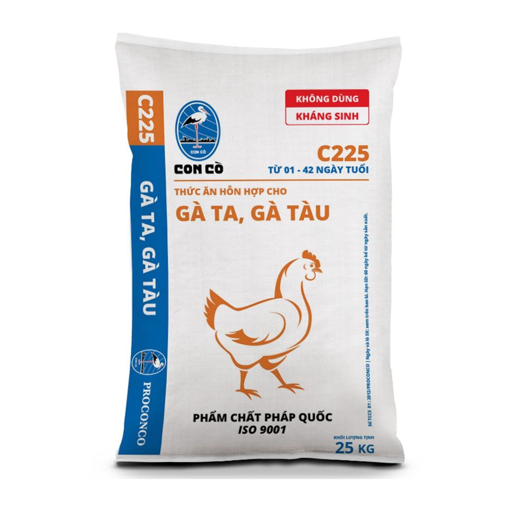 Thức Ăn Cho Gà Con 1kg C225 Cám Con Cò Cho Gà Từ 1 - 42 Ngày Tuổi