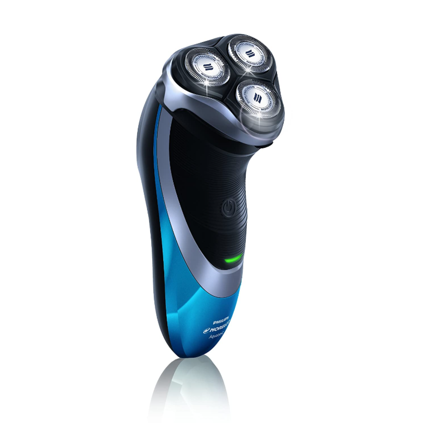 Máy cạo râu khô và ướt cao cấp Philips Norelco Aquatec Shaver AT810/41 AT811/41 hệ thống lưỡi kép Super Lift&amp;Cut - Hàng Chính Hãng