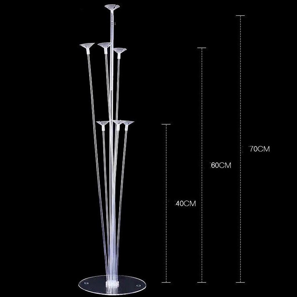 Trụ Gắn Bóng 70Cm 7 Nhánh Trang Trí Tiệc Sinh Nhật Trong Suốt Tiện Lợi BB06