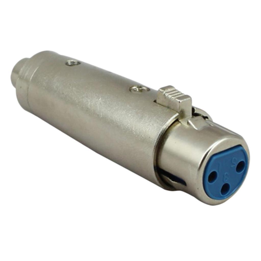 RCA Female To 3-Pin XLR Female Audio Cable Adapter Converter Mixer Connector