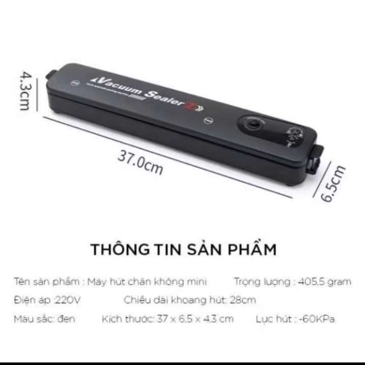 Dụng cụ hút chân không giữ cho thực phẩm tươi lâu máy nhỏ gọn