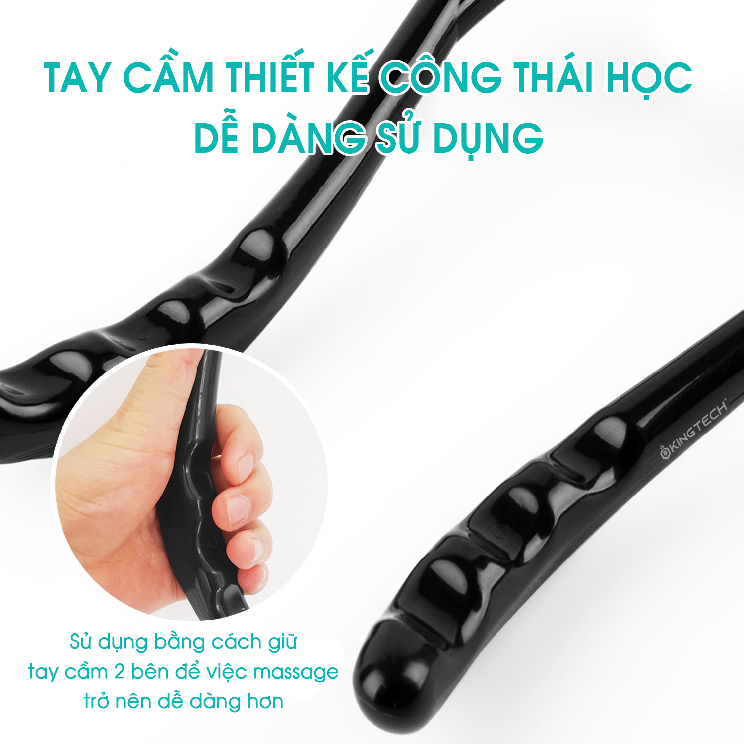 Hình ảnh Dụng Cụ Massage Đa Năng Cao Cấp KingTech - Hỗ Trợ Mát Xa Cổ, Vai, Gáy - Tiện Dụng, Nhẹ Nhàng - Chính Hãng