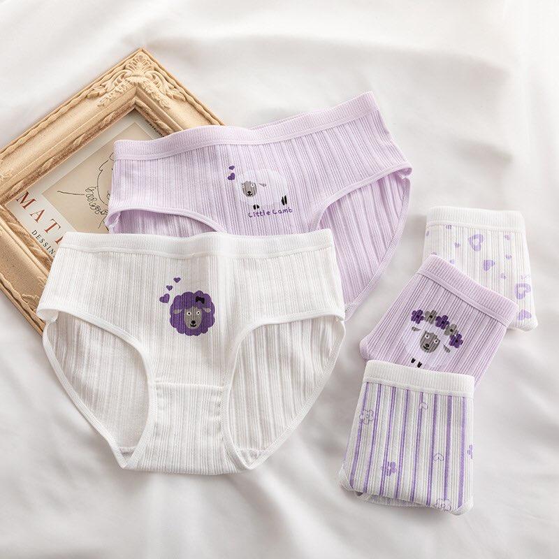 Quần lót cotton nữ mẫu cừu dễ thương