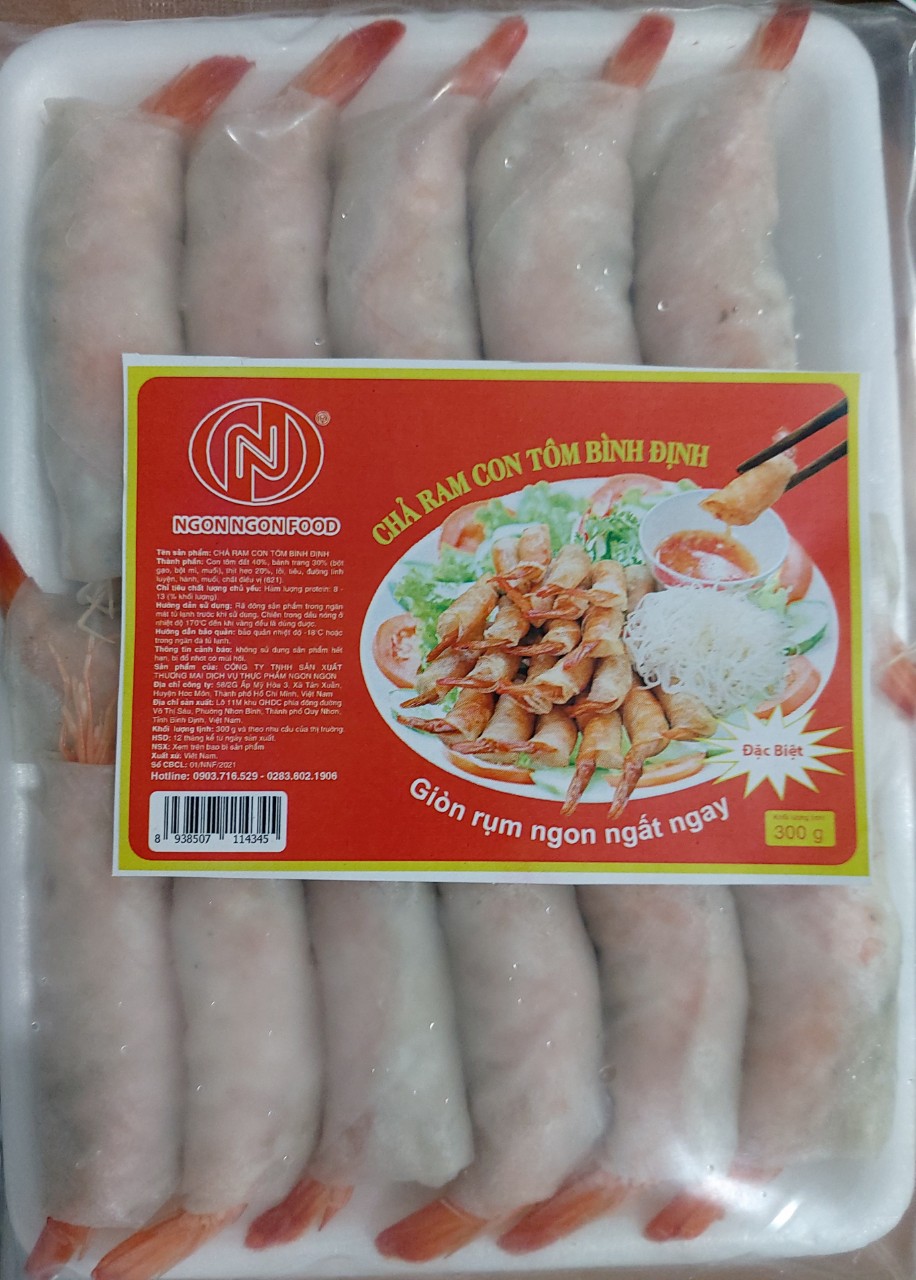 Chả Ram Tôm Đất Bình Định 300g - Loại Ngon