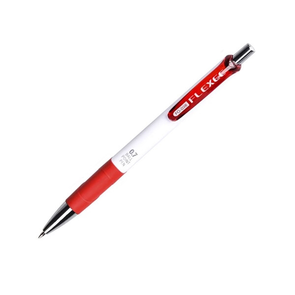 Bút Bi 0.7 mm Flexoffice FO-038 - Mực Đỏ