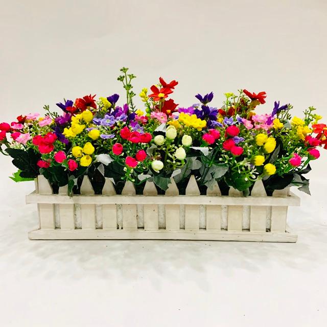 Hàng rào hoa trang trí cầu thang 40cm phụ kiện trang trí tết