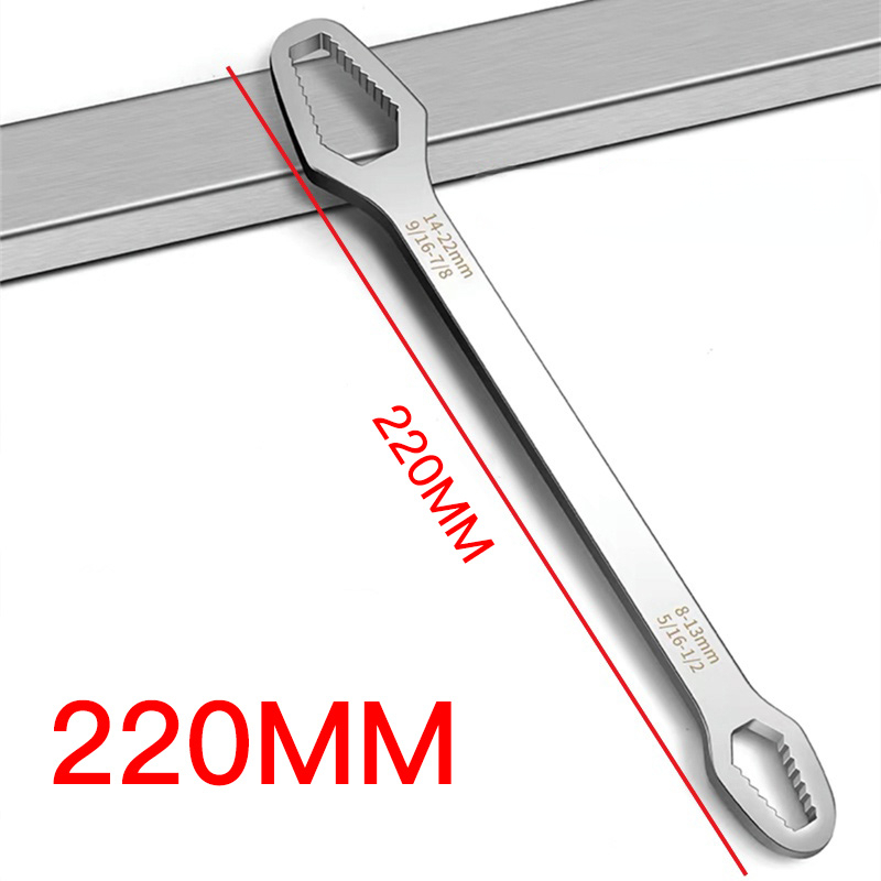 Cờ lê Torx đa năng Tự siết Cờ lê điều chỉnh đa năng hai đầu đa năng 8-22mm