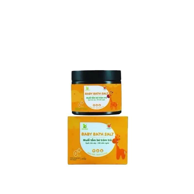 Muối tắm tràm trà Bảo Nhiên cho bé 450gr - giảm rôm sảy, hăm tả và mẩn ngứa ngoài da