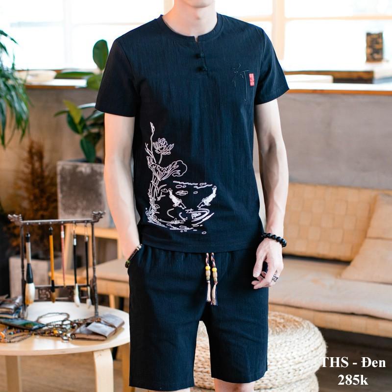 Bộ ngẵn chất đũi, ĐŨI TỰ NHIÊN thoải mái, Mềm mát, Nhìn là yêu mặc là thích vô cùng