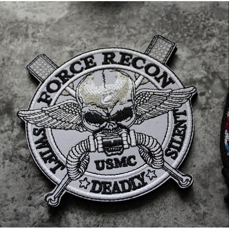 Patch_velcro FORCE RECON USMC chiến thuật