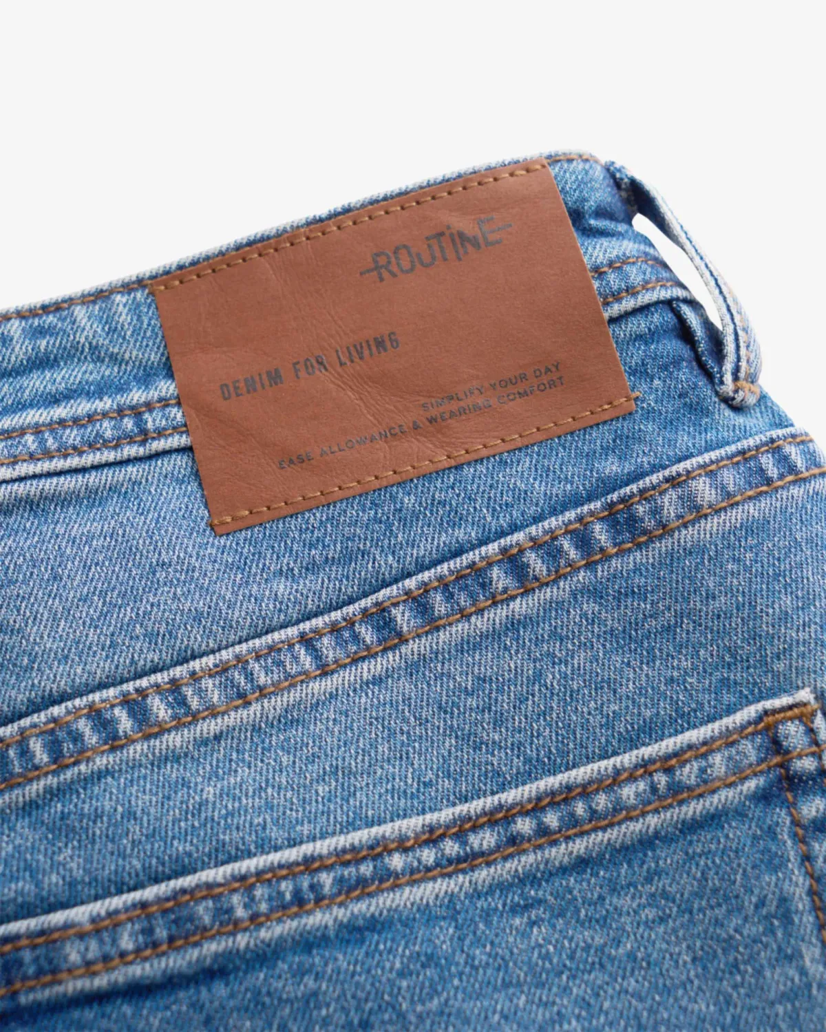 Quần jean nam Form Slim ( Màu Xanh đậm và Xanh nhạt) - RT 10S25DPA004 | ROUTINE CÀ MAU