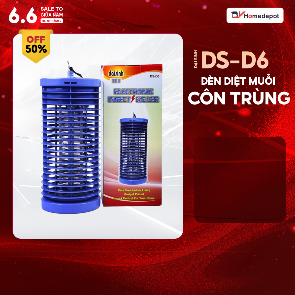 Đèn Diệt Côn Trùng Đại Sinh DS-D6