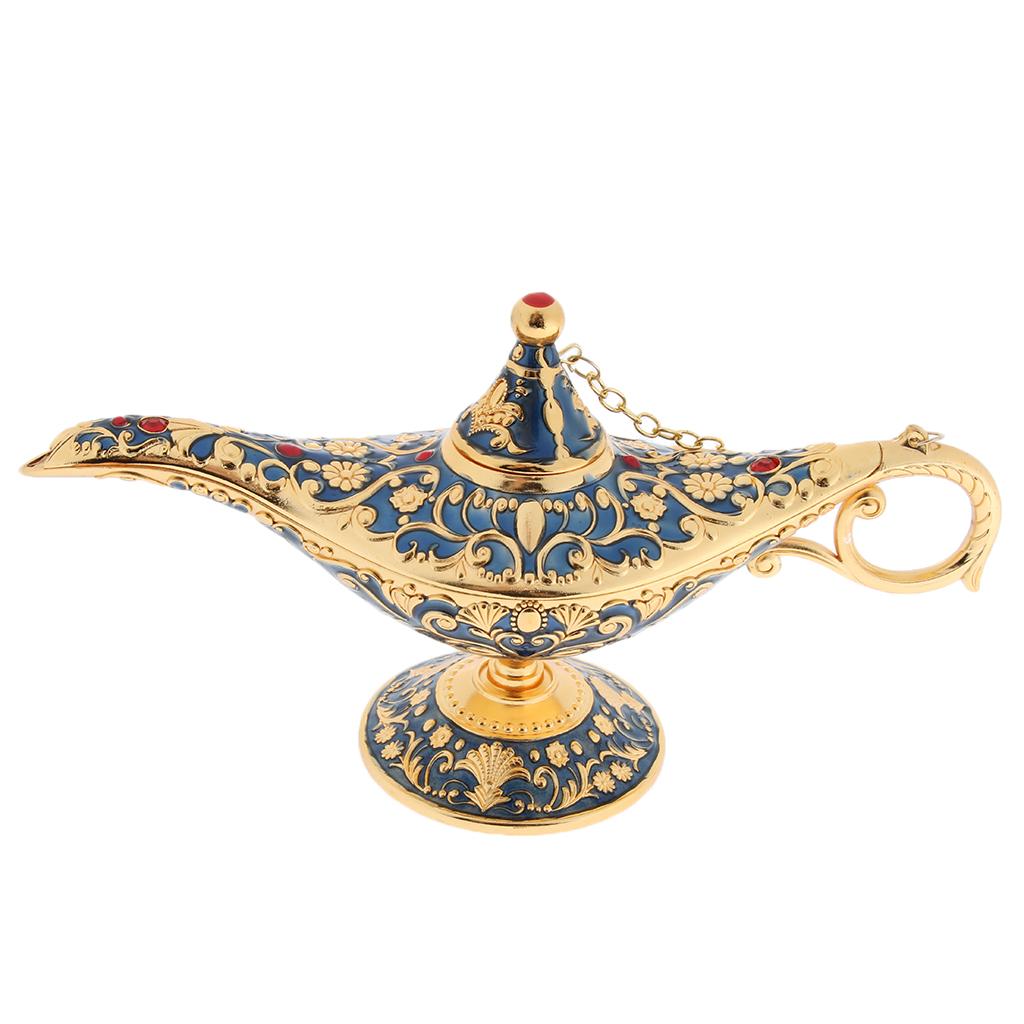Aladdin Genie Light Lamp Jewelry Holder, Home Decoration, Gift Dark Blue