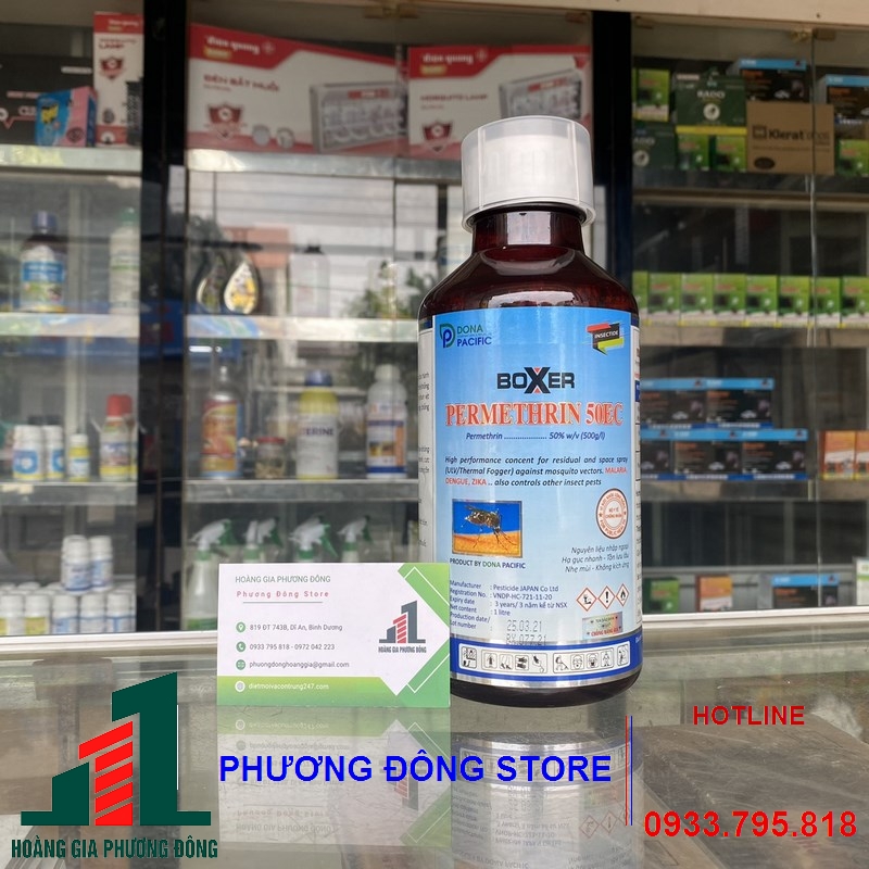 Thuốc diệt muỗi Boxer Permethrin 50 EC_ chai 1 lít