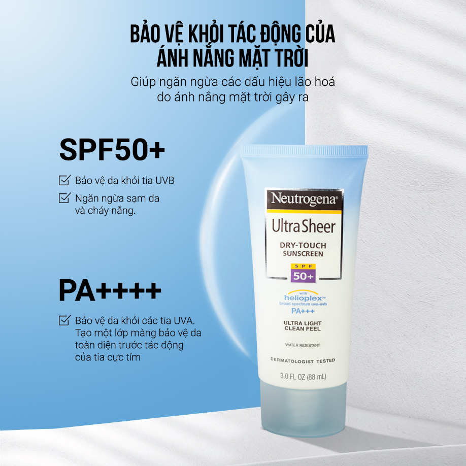 Kem chống nắng Neutrogena U.S Dry Touch SPF 50 88ml