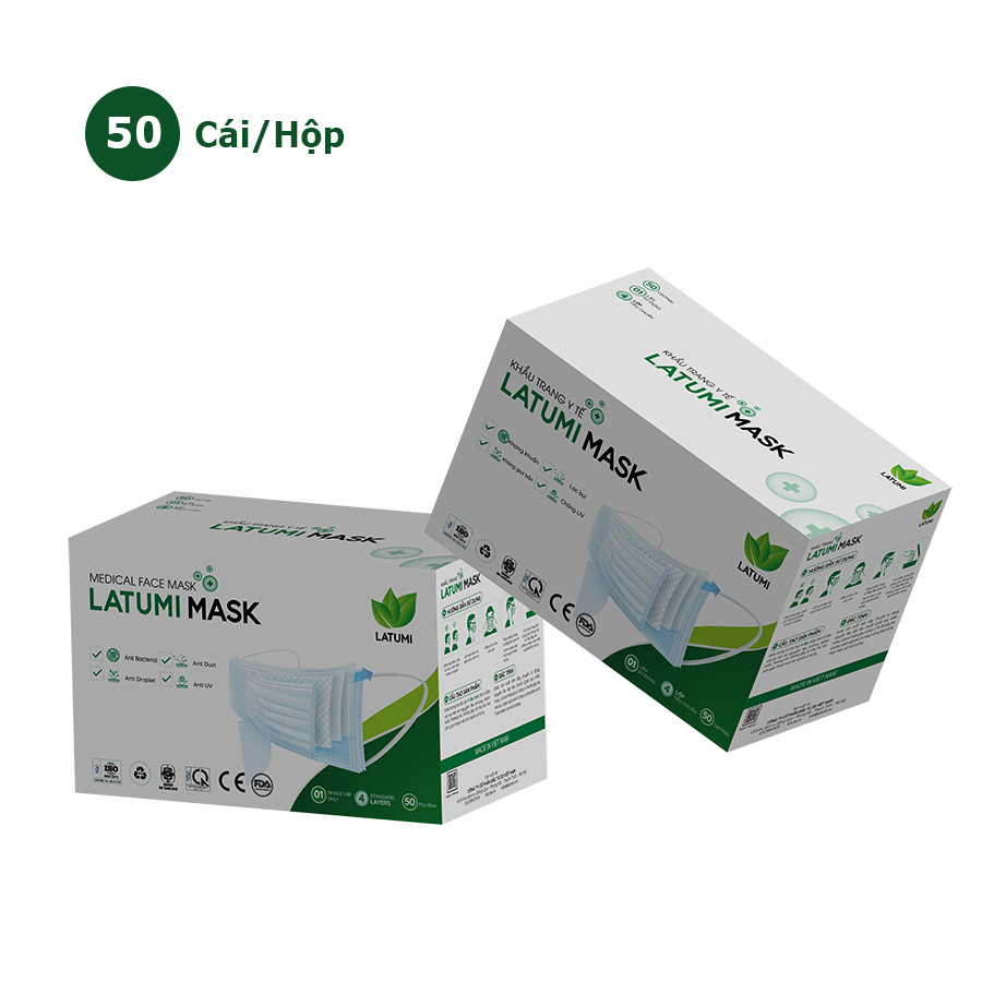 Khẩu Trang Y Tế 4 Lớp Cao Cấp LATUMI