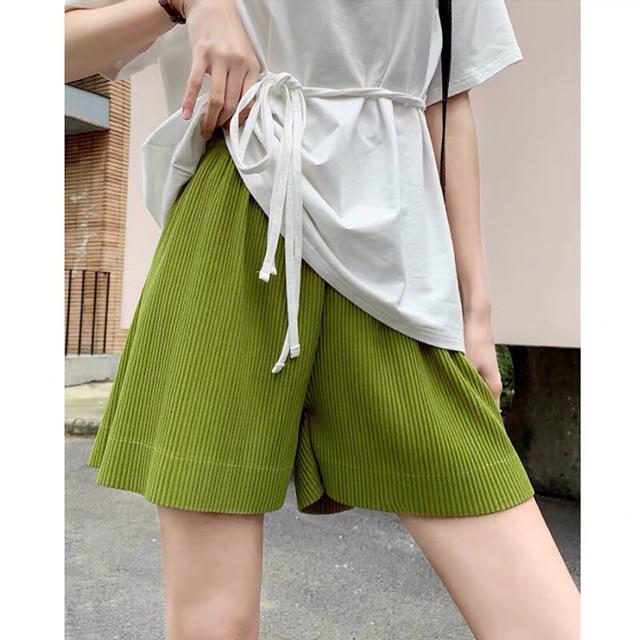 Quần short bầu xếp li sandal -hàng quảng châu