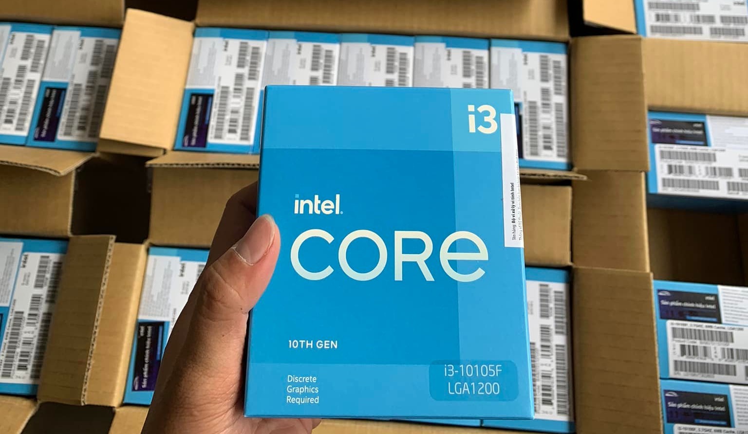 CPU Intel Core i3 10105F 3.7GHz Socket 1200 4 Nhân 8 Luồng 6MB - Hàng chính hãng