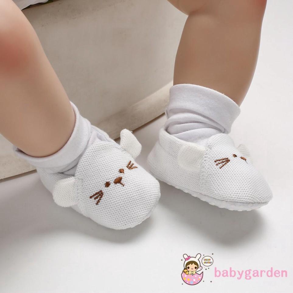 Giày tập đi đế cotton mềm cho bé sơ sinh 0-18 tháng tuổi