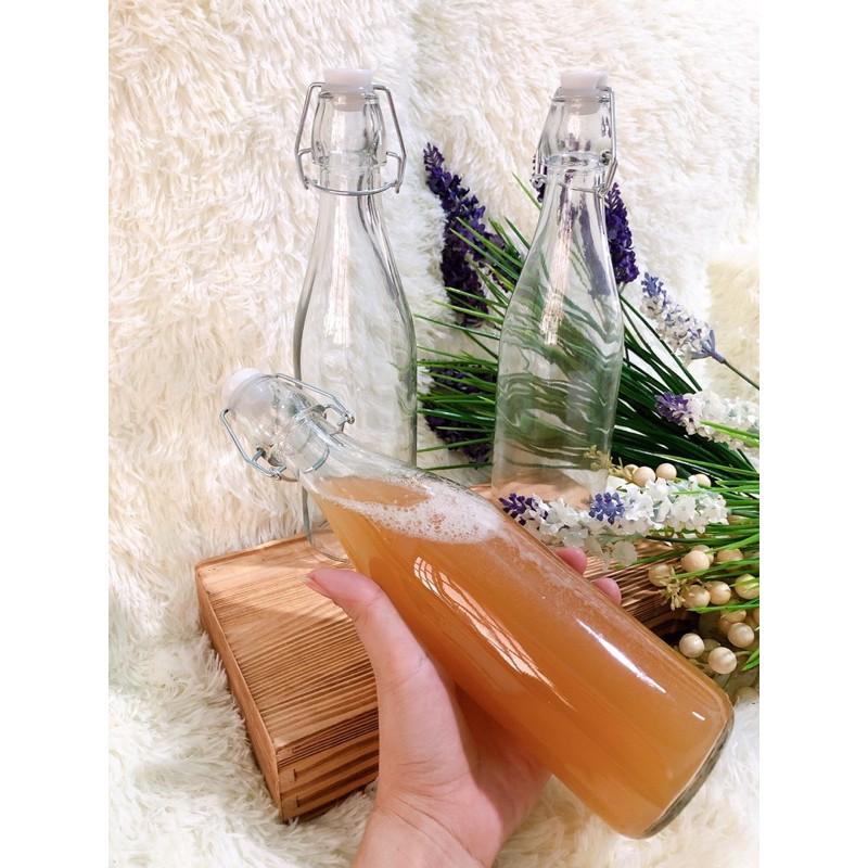 Chai thủy tinh nắp cài 500 ml