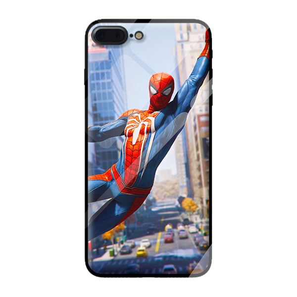 Ốp kính cường lực cho iPhone 7 Plus nhện 02 - Hàng chính hãng