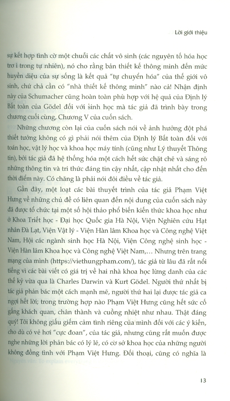 Định lý Gödel: Nền Tảng Của Khoa Học Nhận Thức Hiện Đại (Tái bản lần thứ 3, năm 2024) - Phạm Việt Hưng