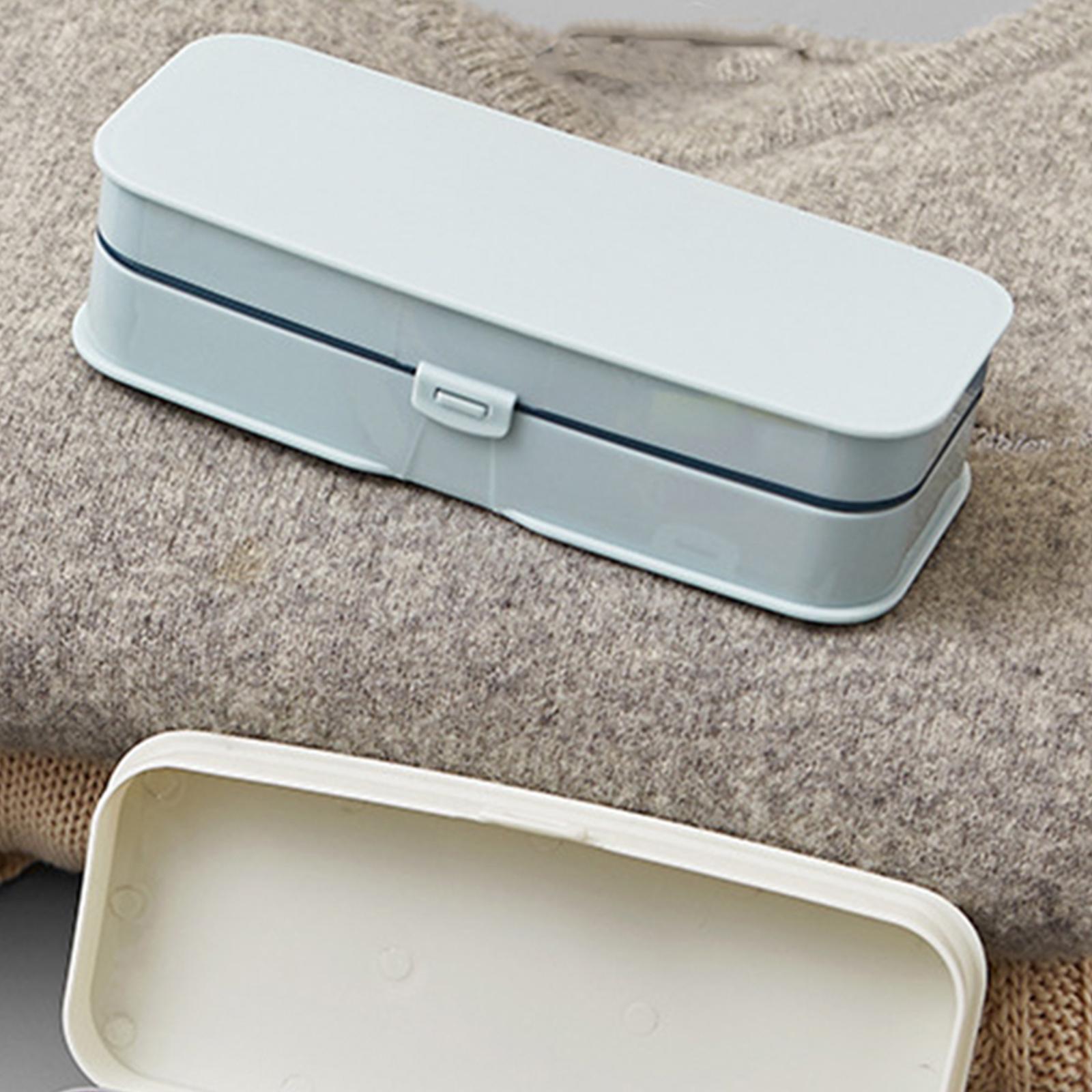 Sewing Kit Storage Box Organizer Bag Portable Blue