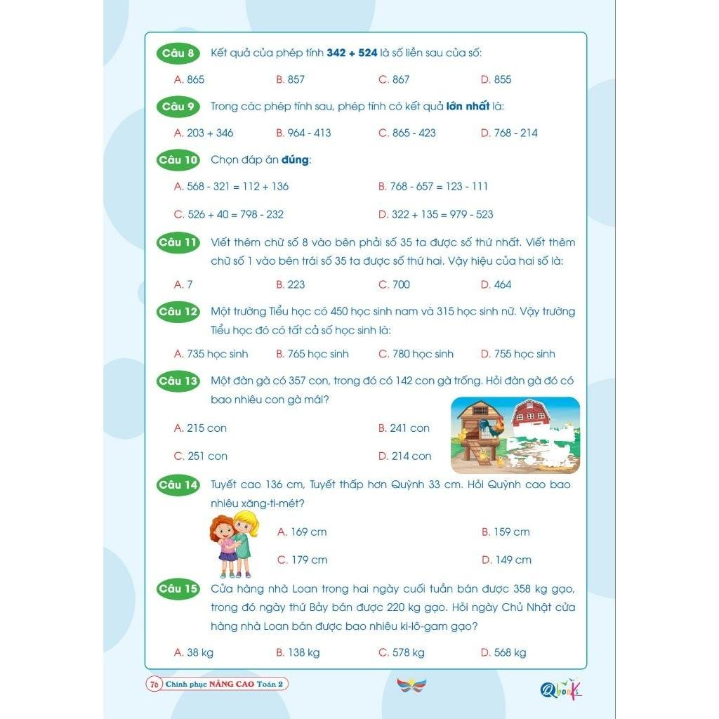 Chinh Phục Nâng Cao Toán Lớp 2 - Cánh Diều - Cả Năm ( 1 Cuốn )  - Bản Quyền