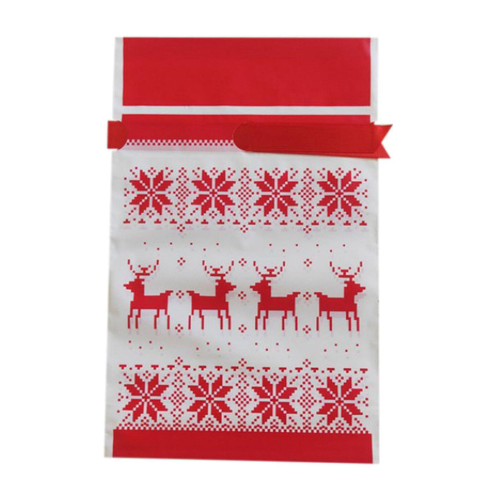 50pcs Gift Bags Sweet Birthday Party Holiday Treat Bags Santa