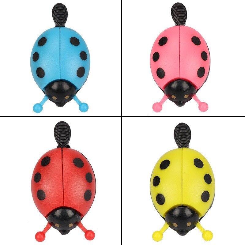 Bicycle Bell Kids Lovely Cartoon Beetle Ladybug Cycling Bike Handlebar Alarm Ring Bell Safety Warning Louldy Bicycle Accessories