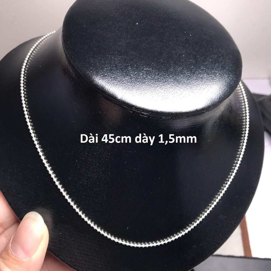 Dây chuyền bạc bi MS70