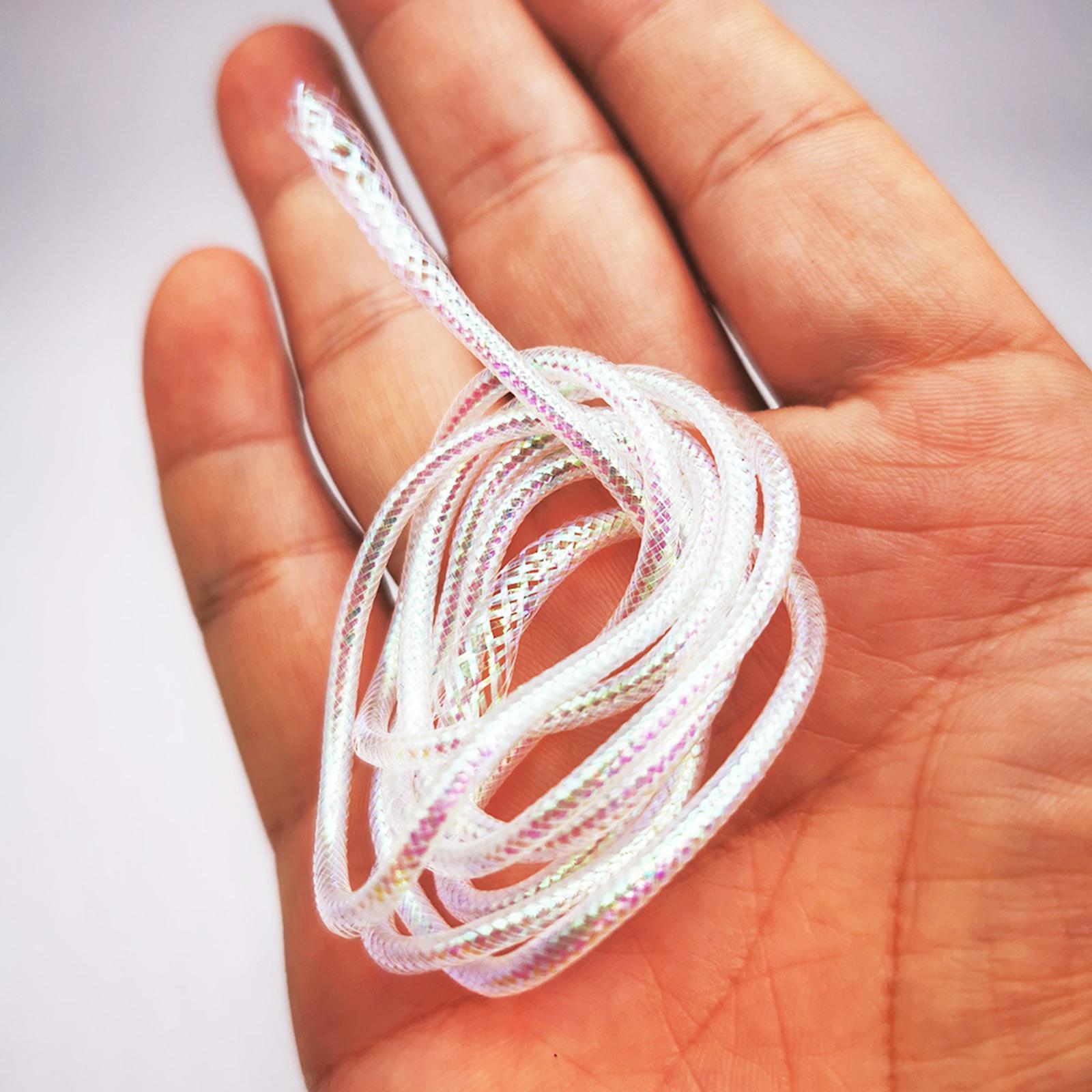 2x Mylar Braid Tubing Pearlescent Fly Tying Material Fishing DIY Tool
