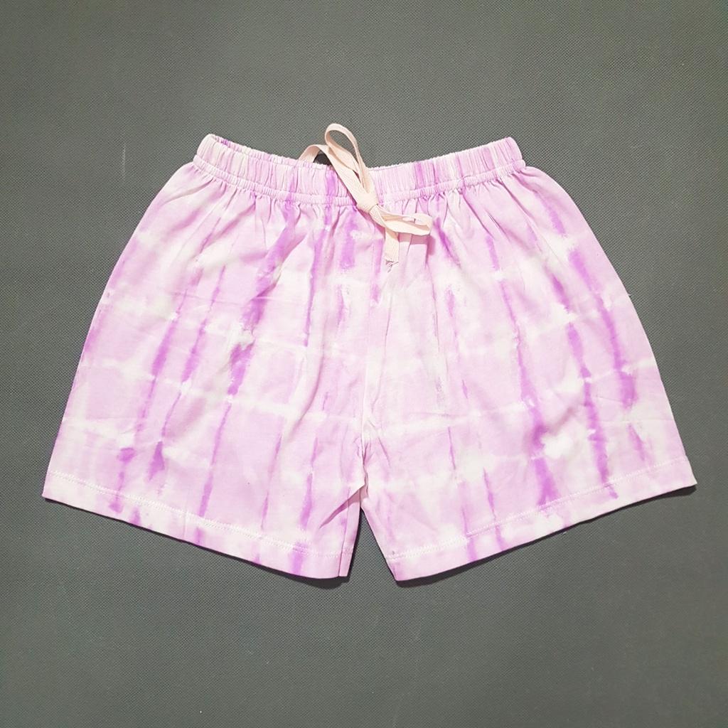 Quần short cotton bé gái in pony cầu vồng mát mẻ mùa hè