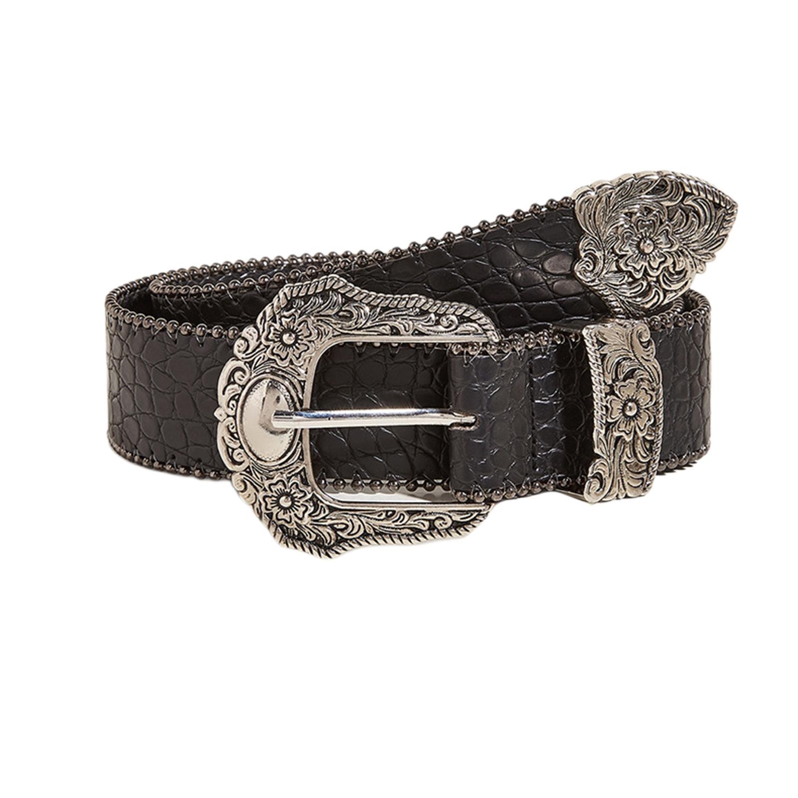 Vintage Style Waist Belt Adjustable Women Pin Buckle Belt for Party Coats