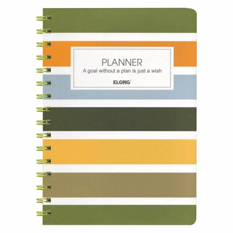 Sổ kế hoạch lò xo kép Planner KLONG A5 200 trang 72,4/76; MS: 945